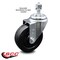 Service Caster 4 Inch Soft Rubber Wheel Swivel 1/2 Inch Threaded Stem Caster SCC-TS20S414-SRS-121315 - alternate 2